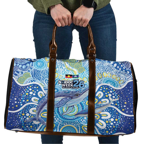 NAIDOC Week 2026 Travel Bag Dreaming of Whales Aboriginal Dot Art