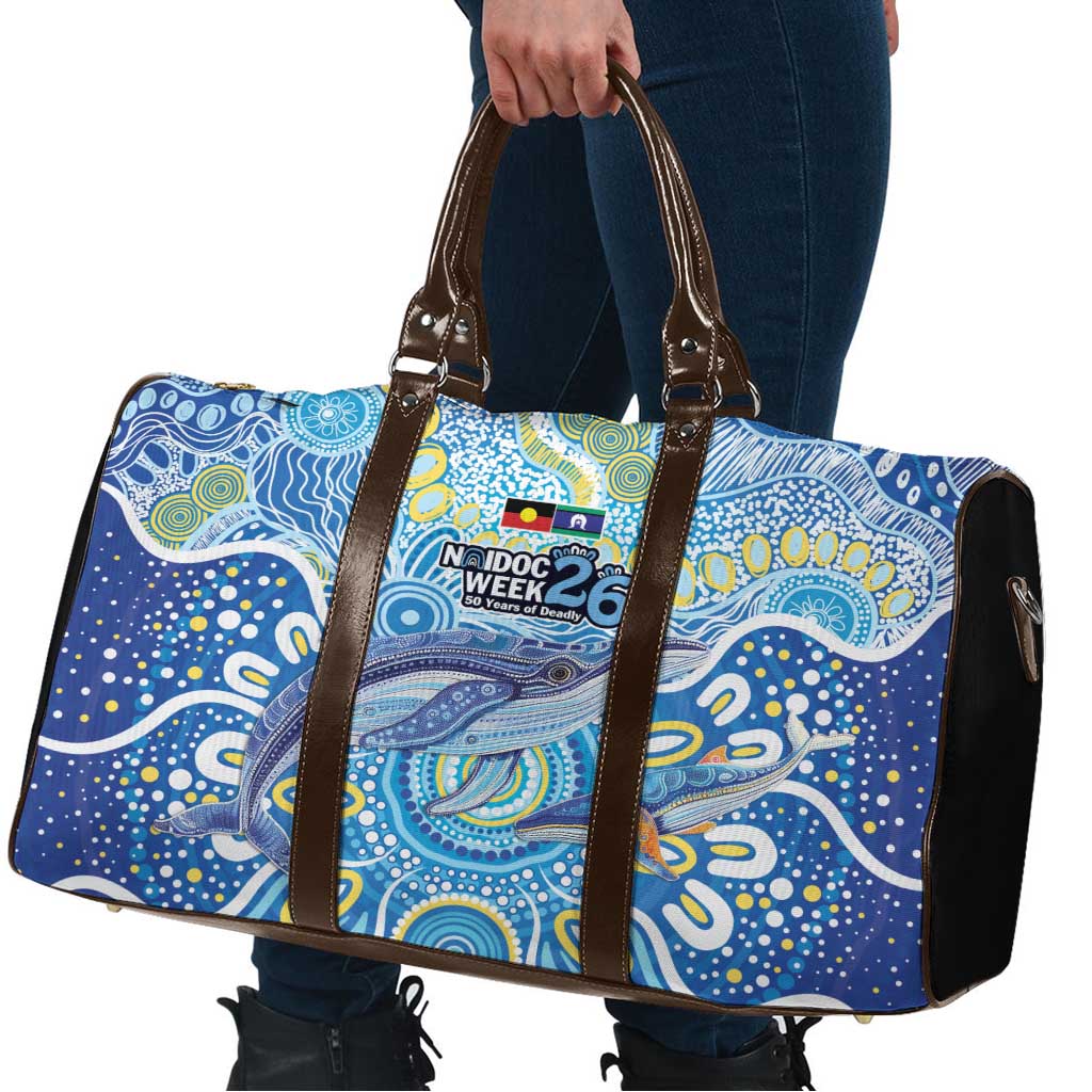 NAIDOC Week 2026 Travel Bag Dreaming of Whales Aboriginal Dot Art