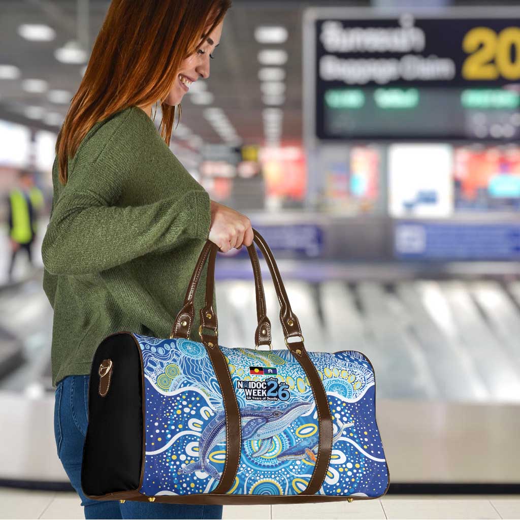 NAIDOC Week 2026 Travel Bag Dreaming of Whales Aboriginal Dot Art