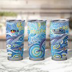 NAIDOC Week 2026 Tumbler Cup Dreaming of Whales Aboriginal Dot Art