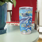 NAIDOC Week 2026 Tumbler Cup Dreaming of Whales Aboriginal Dot Art