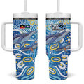 NAIDOC Week 2026 Tumbler With Handle Dreaming of Whales Aboriginal Dot Art