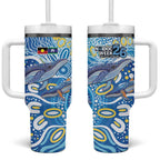 NAIDOC Week 2026 Tumbler With Handle Dreaming of Whales Aboriginal Dot Art