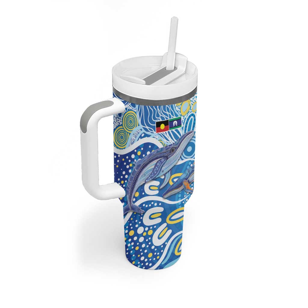 NAIDOC Week 2026 Tumbler With Handle Dreaming of Whales Aboriginal Dot Art