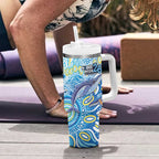 NAIDOC Week 2026 Tumbler With Handle Dreaming of Whales Aboriginal Dot Art