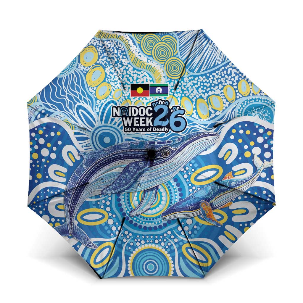 NAIDOC Week 2026 Umbrella Dreaming of Whales Aboriginal Dot Art