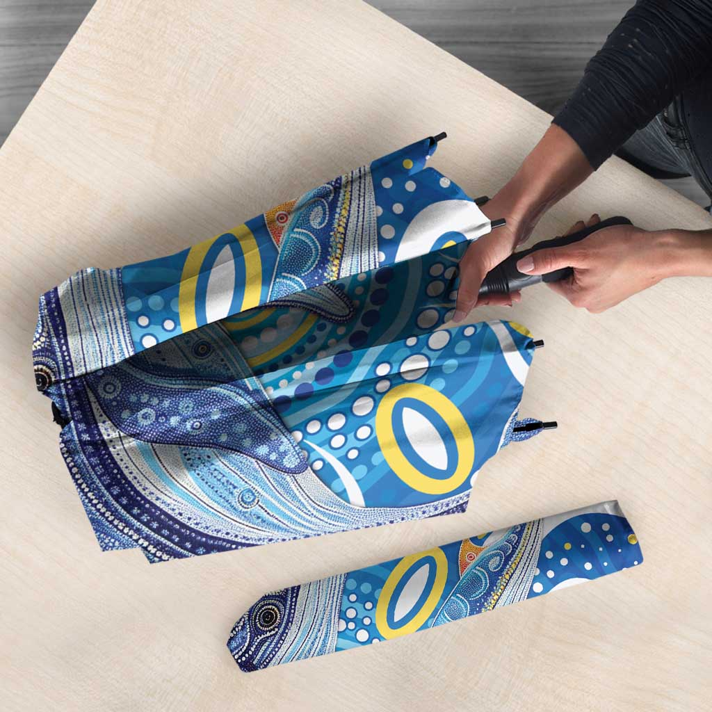 NAIDOC Week 2026 Umbrella Dreaming of Whales Aboriginal Dot Art