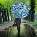 NAIDOC Week 2026 Umbrella Dreaming of Whales Aboriginal Dot Art