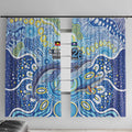 NAIDOC Week 2026 Window Curtain Dreaming of Whales Aboriginal Dot Art