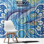 NAIDOC Week 2026 Window Curtain Dreaming of Whales Aboriginal Dot Art