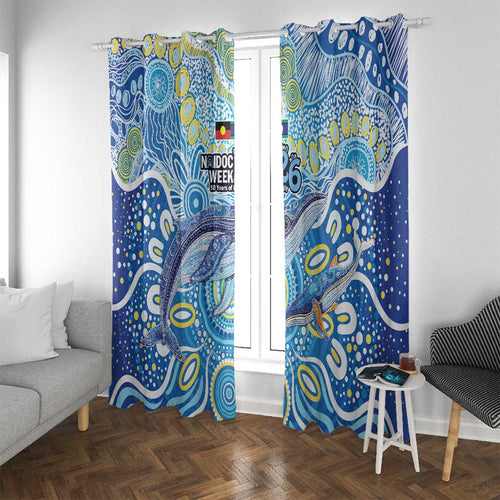 NAIDOC Week 2026 Window Curtain Dreaming of Whales Aboriginal Dot Art