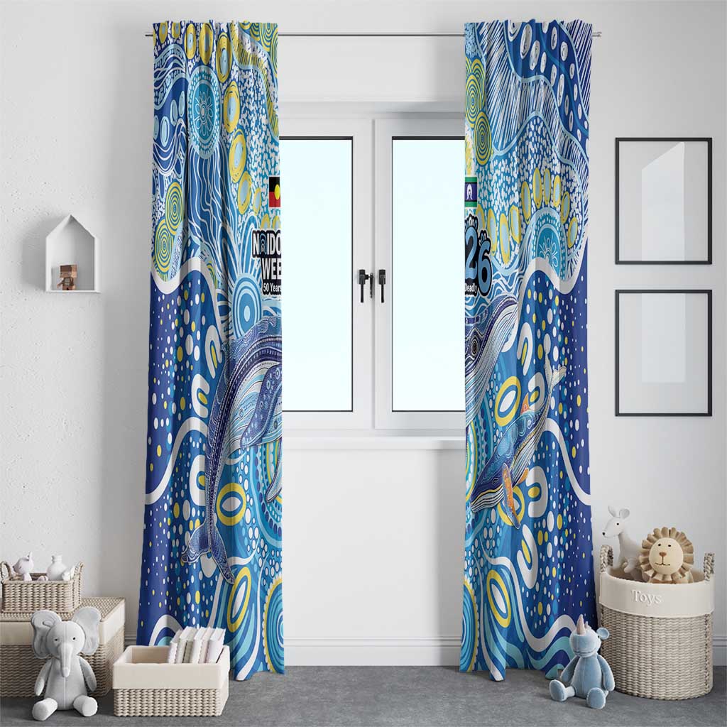 NAIDOC Week 2026 Window Curtain Dreaming of Whales Aboriginal Dot Art