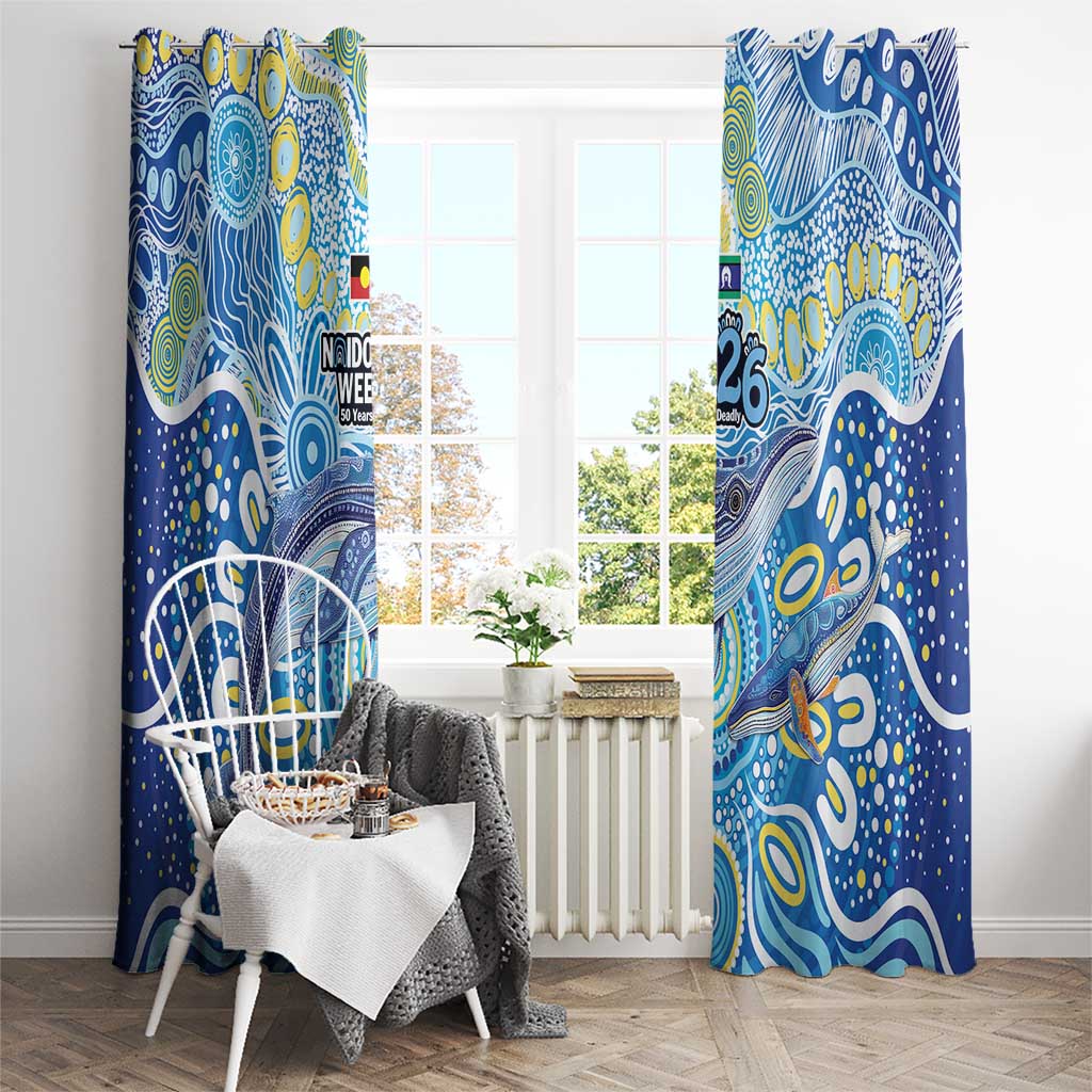 NAIDOC Week 2026 Window Curtain Dreaming of Whales Aboriginal Dot Art