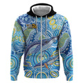 NAIDOC Week 2026 Zip Hoodie Dreaming of Whales Aboriginal Dot Art