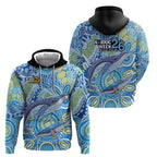 NAIDOC Week 2026 Zip Hoodie Dreaming of Whales Aboriginal Dot Art