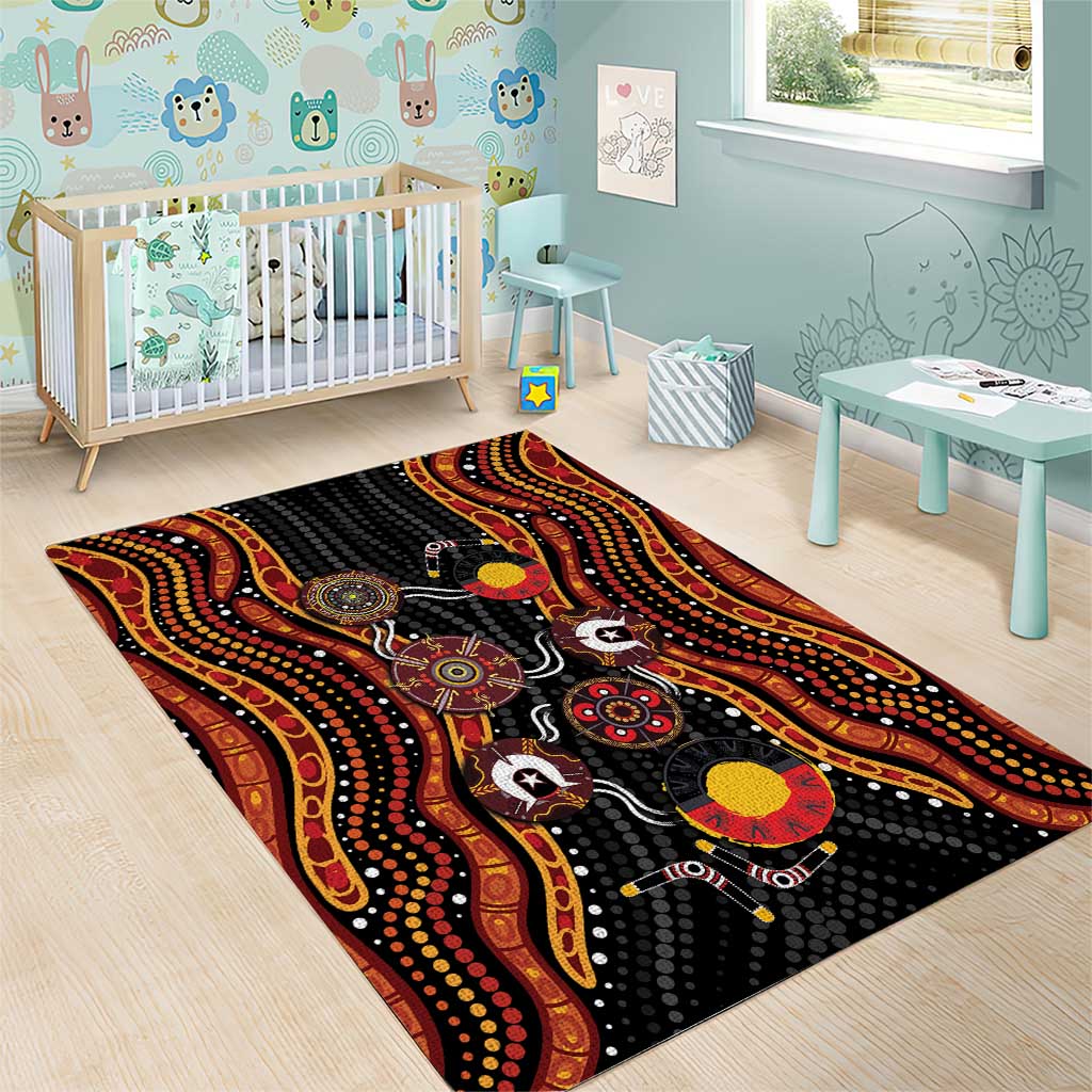 NAIDOC Week 2026 Area Rug Together We Rise Together We Stay Deadly