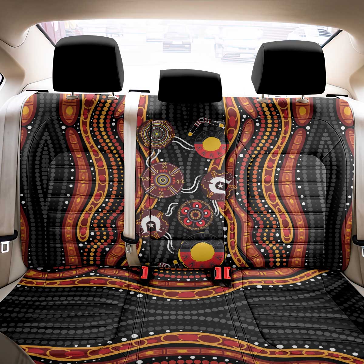 NAIDOC Week 2026 Back Car Seat Cover Together We Rise Together We Stay Deadly