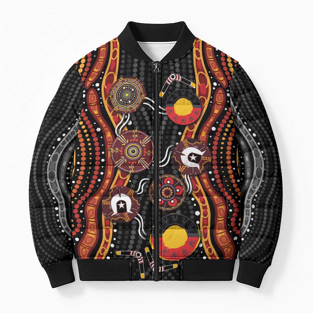 NAIDOC Week 2026 Bomber Puffer Jacket Together We Rise Together We Stay Deadly