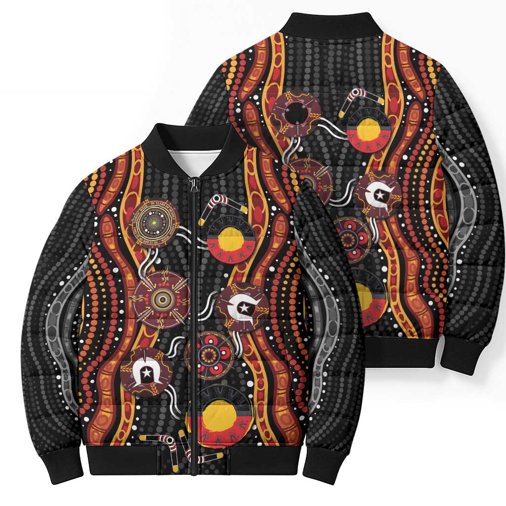 NAIDOC Week 2026 Bomber Puffer Jacket Together We Rise Together We Stay Deadly
