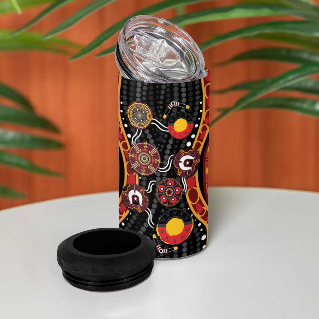 NAIDOC Week 2026 4 in 1 Can Cooler Tumbler Together We Rise Together We Stay Deadly