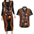 NAIDOC Week 2026 Couples Matching Long Sleeve Bodycon Dress and Hawaiian Shirt Together We Rise Together We Stay Deadly