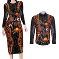 NAIDOC Week 2026 Couples Matching Long Sleeve Bodycon Dress and Long Sleeve Button Shirt Together We Rise Together We Stay Deadly