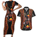 NAIDOC Week 2026 Couples Matching Short Sleeve Bodycon Dress and Hawaiian Shirt Together We Rise Together We Stay Deadly