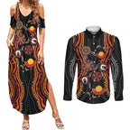 NAIDOC Week 2026 Couples Matching Summer Maxi Dress and Long Sleeve Button Shirt Together We Rise Together We Stay Deadly
