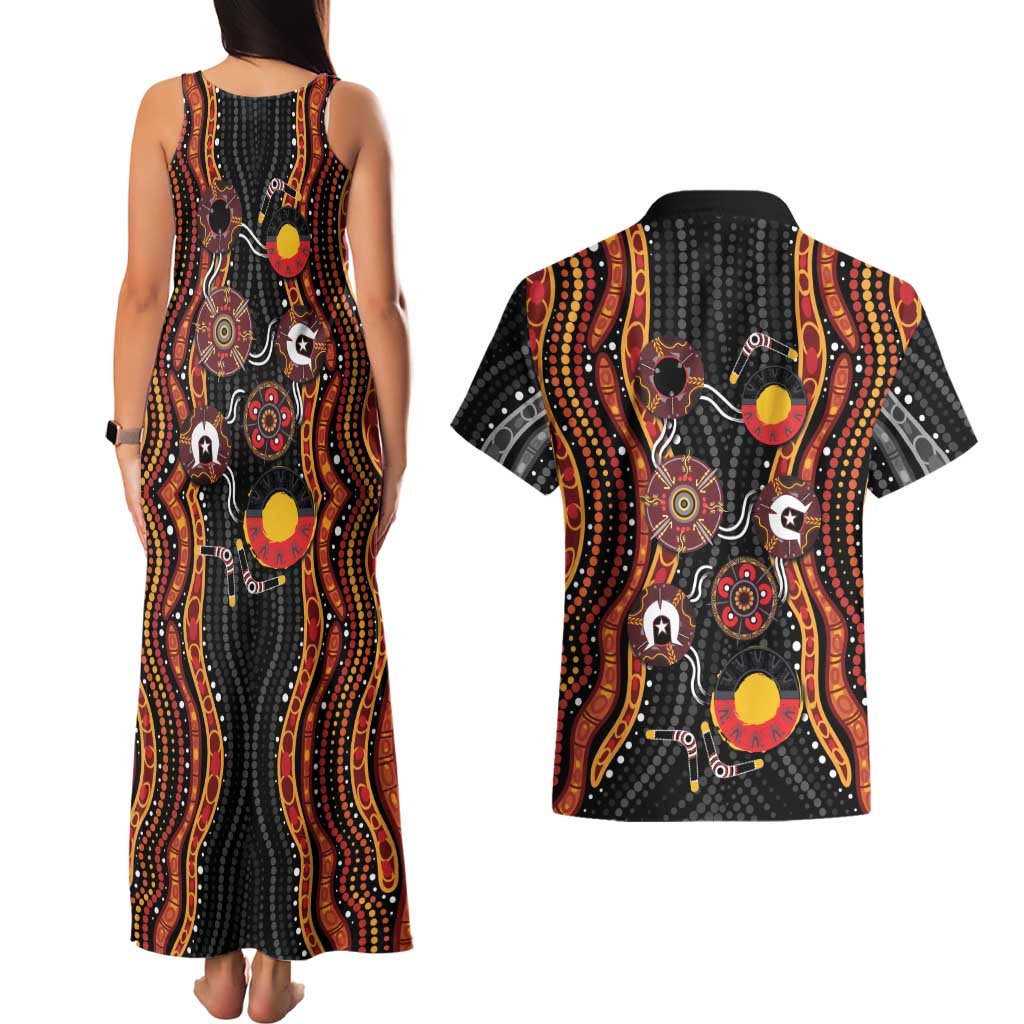 NAIDOC Week 2026 Couples Matching Tank Maxi Dress and Hawaiian Shirt Together We Rise Together We Stay Deadly