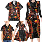 NAIDOC Week 2026 Family Matching Long Sleeve Bodycon Dress and Hawaiian Shirt Together We Rise Together We Stay Deadly