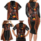 NAIDOC Week 2026 Family Matching Long Sleeve Bodycon Dress and Hawaiian Shirt Together We Rise Together We Stay Deadly
