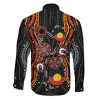 NAIDOC Week 2026 Family Matching Off The Shoulder Long Sleeve Dress and Hawaiian Shirt Together We Rise Together We Stay Deadly