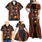 NAIDOC Week 2026 Family Matching Off Shoulder Maxi Dress and Hawaiian Shirt Together We Rise Together We Stay Deadly