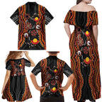 NAIDOC Week 2026 Family Matching Off Shoulder Maxi Dress and Hawaiian Shirt Together We Rise Together We Stay Deadly