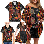 NAIDOC Week 2026 Family Matching Off Shoulder Short Dress and Hawaiian Shirt Together We Rise Together We Stay Deadly