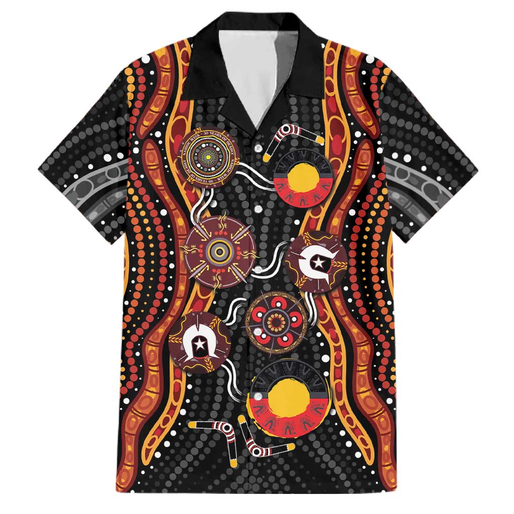 NAIDOC Week 2026 Family Matching Off Shoulder Short Dress and Hawaiian Shirt Together We Rise Together We Stay Deadly