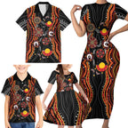 NAIDOC Week 2026 Family Matching Short Sleeve Bodycon Dress and Hawaiian Shirt Together We Rise Together We Stay Deadly
