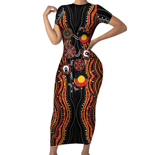 NAIDOC Week 2026 Family Matching Short Sleeve Bodycon Dress and Hawaiian Shirt Together We Rise Together We Stay Deadly