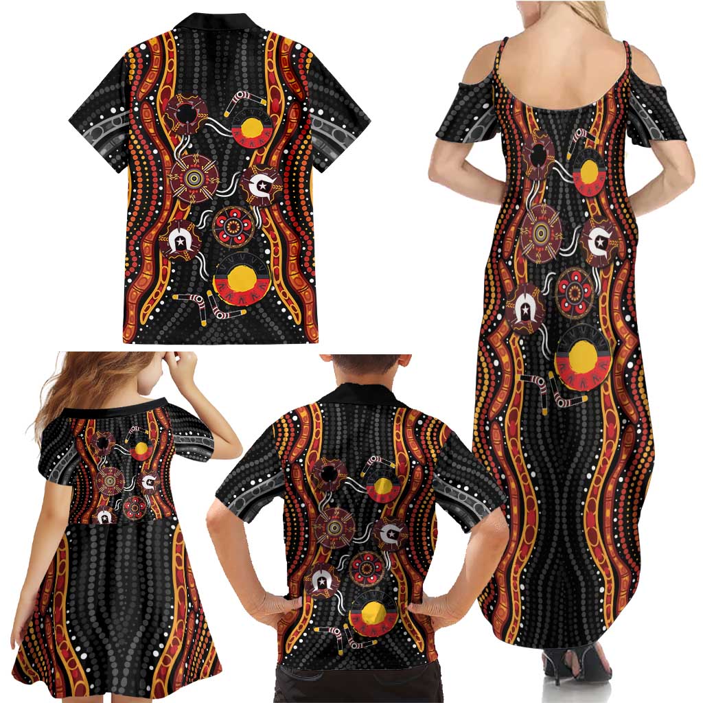 NAIDOC Week 2026 Family Matching Summer Maxi Dress and Hawaiian Shirt Together We Rise Together We Stay Deadly