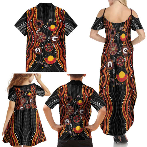 NAIDOC Week 2026 Family Matching Summer Maxi Dress and Hawaiian Shirt Together We Rise Together We Stay Deadly