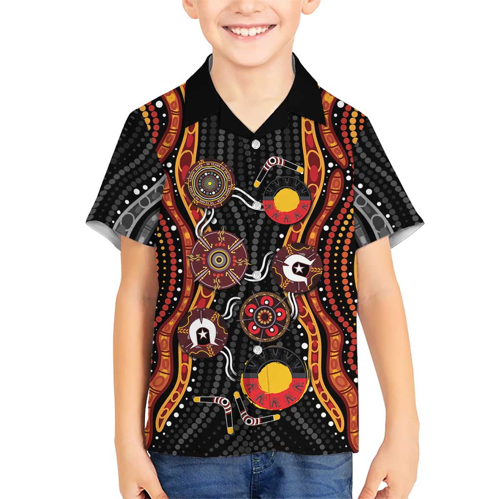 NAIDOC Week 2026 Kid Hawaiian Shirt Together We Rise Together We Stay Deadly