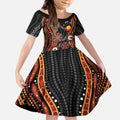 NAIDOC Week 2026 Kid Short Sleeve Dress Together We Rise Together We Stay Deadly