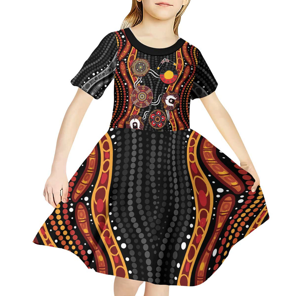 NAIDOC Week 2026 Kid Short Sleeve Dress Together We Rise Together We Stay Deadly