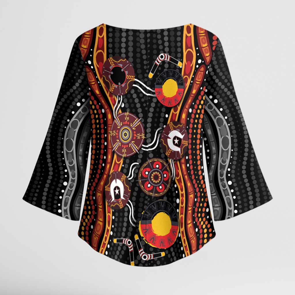 NAIDOC Week 2026 Kimono Sleeve Blouse Together We Rise Together We Stay Deadly