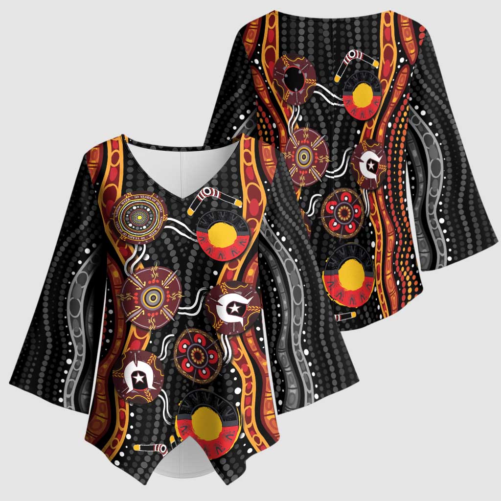 NAIDOC Week 2026 Kimono Sleeve Blouse Together We Rise Together We Stay Deadly