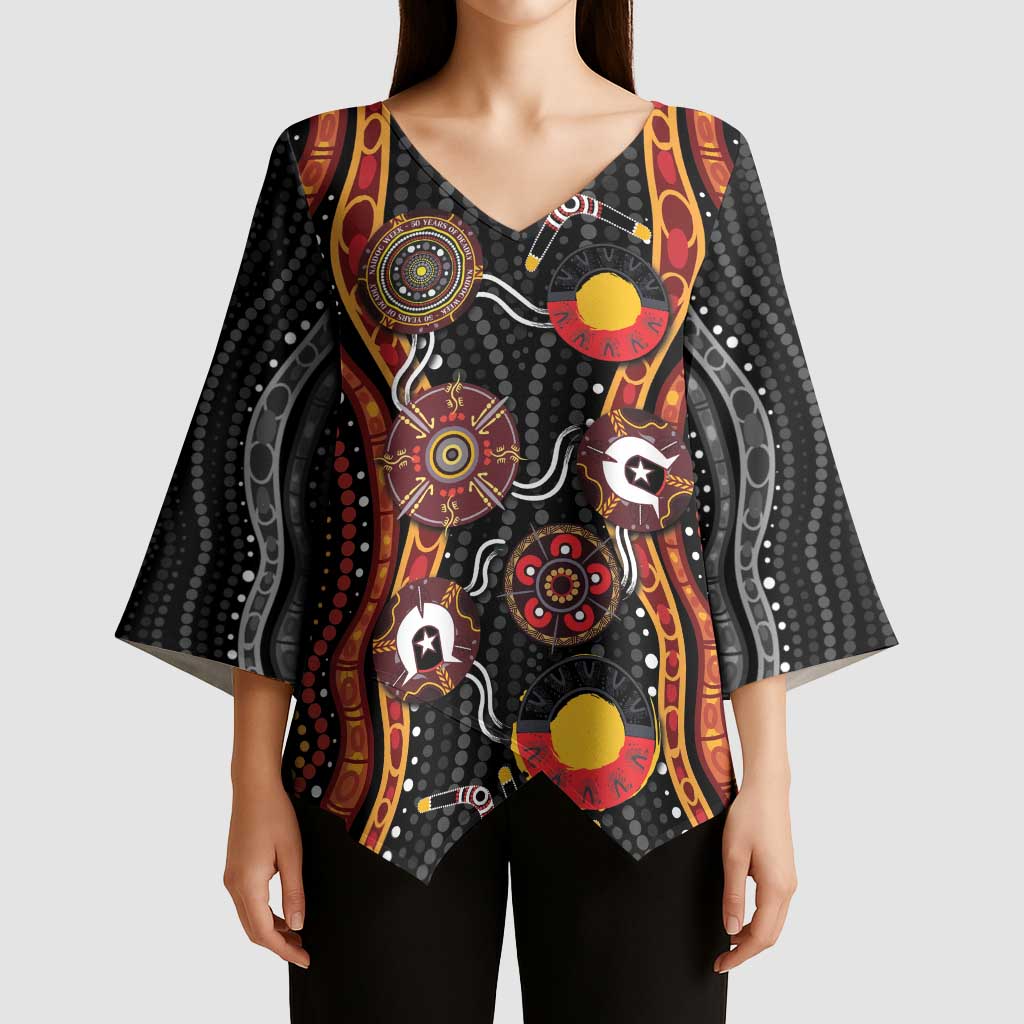 NAIDOC Week 2026 Kimono Sleeve Blouse Together We Rise Together We Stay Deadly