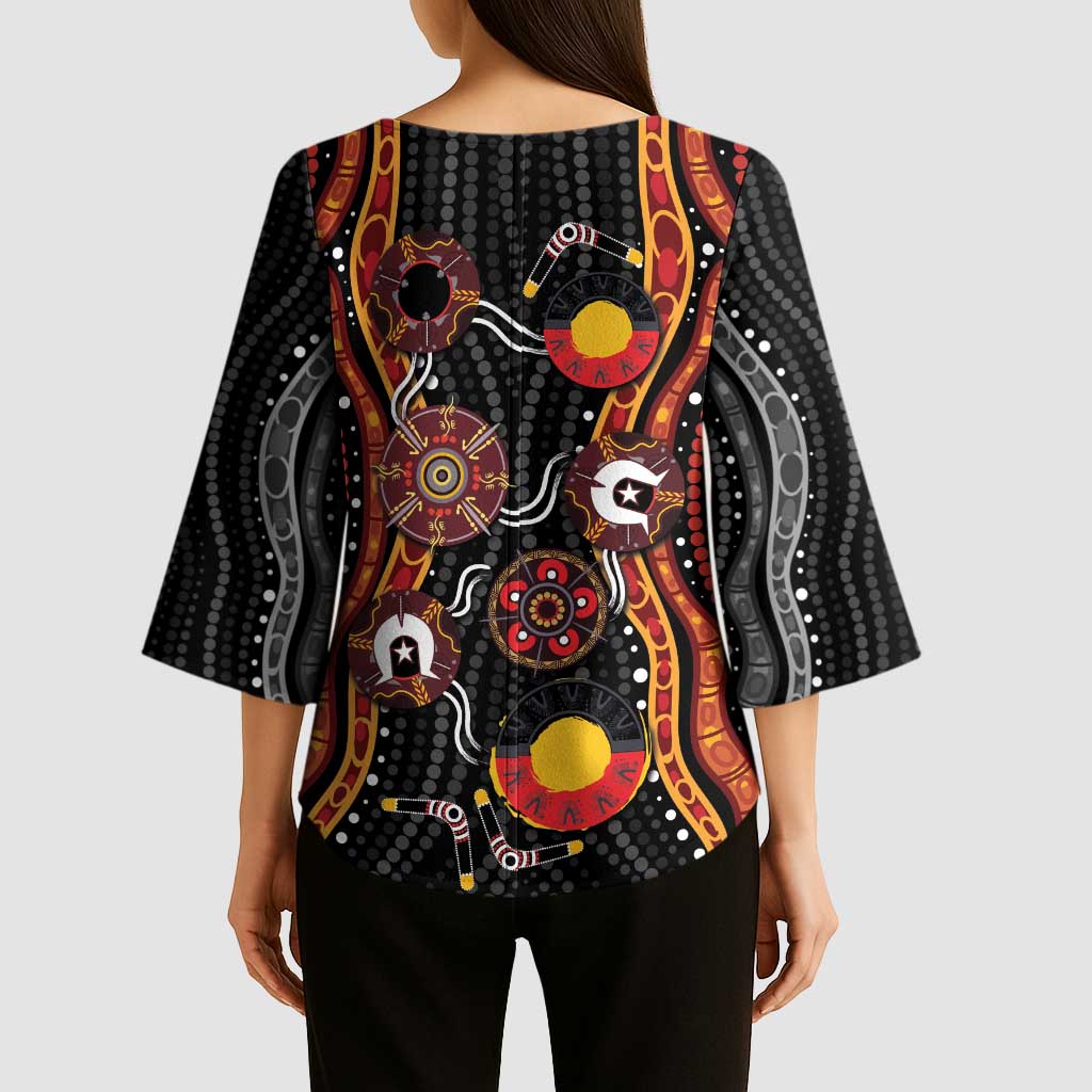NAIDOC Week 2026 Kimono Sleeve Blouse Together We Rise Together We Stay Deadly