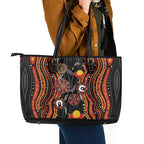 NAIDOC Week 2026 Leather Tote Bag Together We Rise Together We Stay Deadly