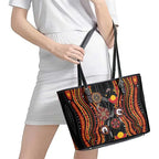 NAIDOC Week 2026 Leather Tote Bag Together We Rise Together We Stay Deadly