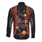 NAIDOC Week 2026 Long Sleeve Button Shirt Together We Rise Together We Stay Deadly